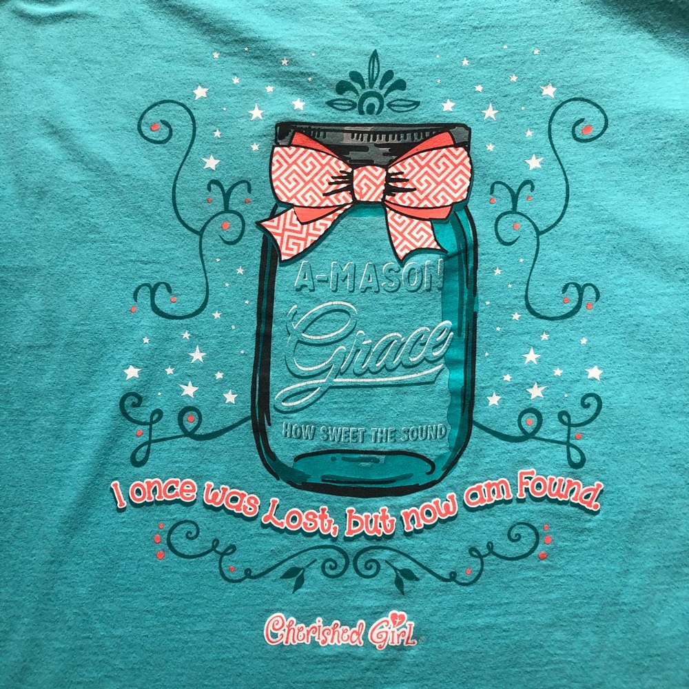 Cherished Girl teal T-Shirt